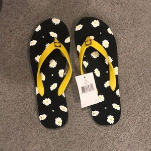 New, never worn, Kate spade flip flops
